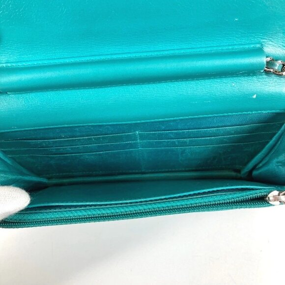 CHANEL Crossbody CC Mark Quilted Matelasse Chain Long Wallet Shoulder Bag - Picture 14 of 16